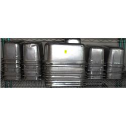 LOT OF 3 STACKS OF STAINLESS STEEL INSERTS