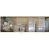 Image 1 : SHELF OF ASSORTED SIZE DRY INGREDIENT STORAGE BINS
