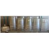 Image 1 : SHELF OF ASSORTED SIZE INGREDIENT STORAGE BINS