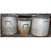 Image 1 : LOT  OF 4 ASSORTED STOCK POTS