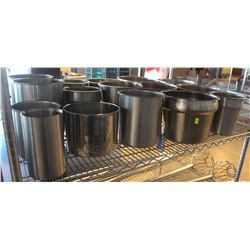 SHELF OF ASSORTED STAINLESS STEEL INSERTS