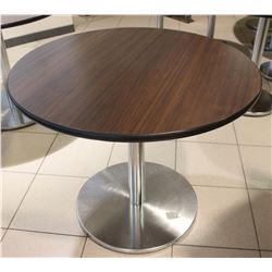 3FT ROUND CHROME BASE BAR TABLE