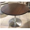 3FT ROUND CHROME BASE BAR TABLE
