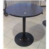 32" ROUND BLACK BASE  BAR TABLE