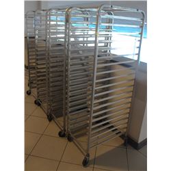LOT OF 4 ALUMINUM 20 SLOT BAKING RACK