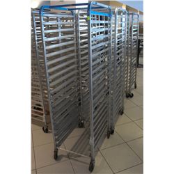 LOT OF 4 ALUMINUM 20 SLOT BAKING RACK