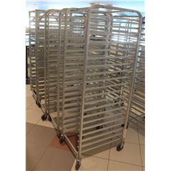 LOT OF 4 ALUMINUM 20 SLOT BAKING RACK
