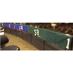 LOT OF 8 NUMBERED SADDLE CLOTHS