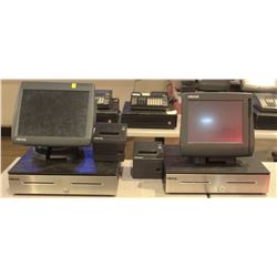 LOT OF 2 MICROS POS SYSTEM W/ CASH DRAWER &