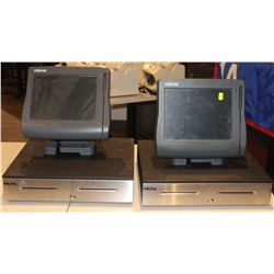 LOT OF 2 MICROS POS SYSTEM CASH DRAWER INCLUDED
