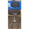 ADJUSTABLE CASHIER CHAIR WITH CHROME BASE