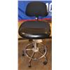 ADJUSTABLE CASHIER CHAIR WITH CHROME BASE