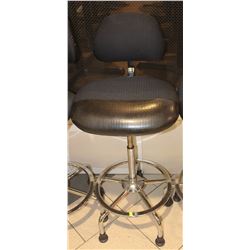 ADJUSTABLE CASHIER CHAIR WITH CHROME BASE