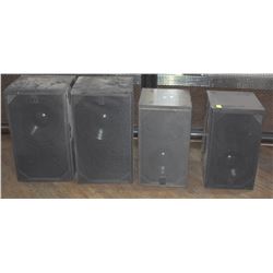 LOT OF 4 TOA SPEAKERS