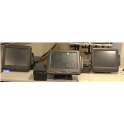LOT OF 3 RADIANT POS SYSTEMS W/ PRINTER