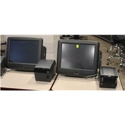LOT OF 2 RADIANT POS SYSTEMS WITH PRINTER