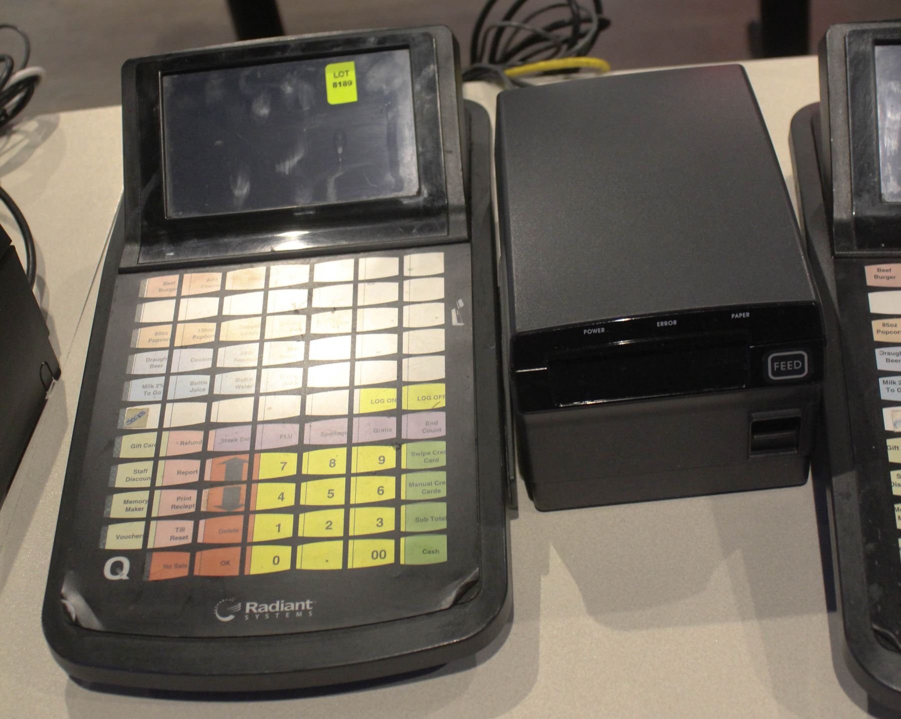 RADIANT POS SYSTEMS TERMINAL WITH PRINTER - Kastner Auctions