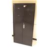 Image 1 : BLACK 2 DOOR STORAGE CABINET