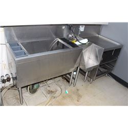 JOCKEY STATION SINGLE DISH SINK W/ S/S CABINET