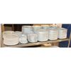 Image 1 : SHELF OF ASSORTED GLASSWARE PLATES