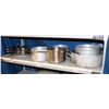 Image 1 : SHELF OF ASSORTED POTS & FRYING PANS