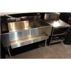 STAINLESS STEEL JOCKEY STATION & SINK