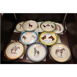 LOT OF HORSE RACING COLLECTOR PLATES 1960S