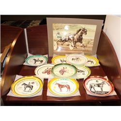 LOT OF HORSE RACING MEMORABILIA & COLLECTOR PLATES