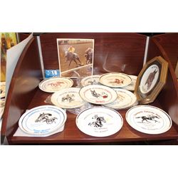LOT OF HORSE RACING MEMORABILIA & COLLECTOR PLATES