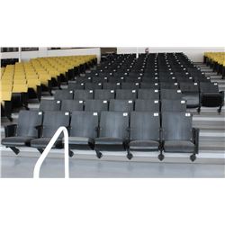SECTION 3 OF BLACK STADIUM SEATING