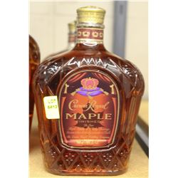 BOTTLE OF CROWN ROYAL CANADIAN MAPLE WHISKY