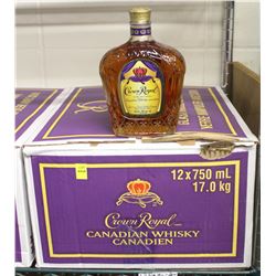 12 BOTTLES OF CROWN ROYAL CANADIAN WHISKEY