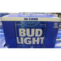 CASE OF BUD LIGHT 36 CANS