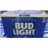 CASE OF BUD LIGHT 36 CANS