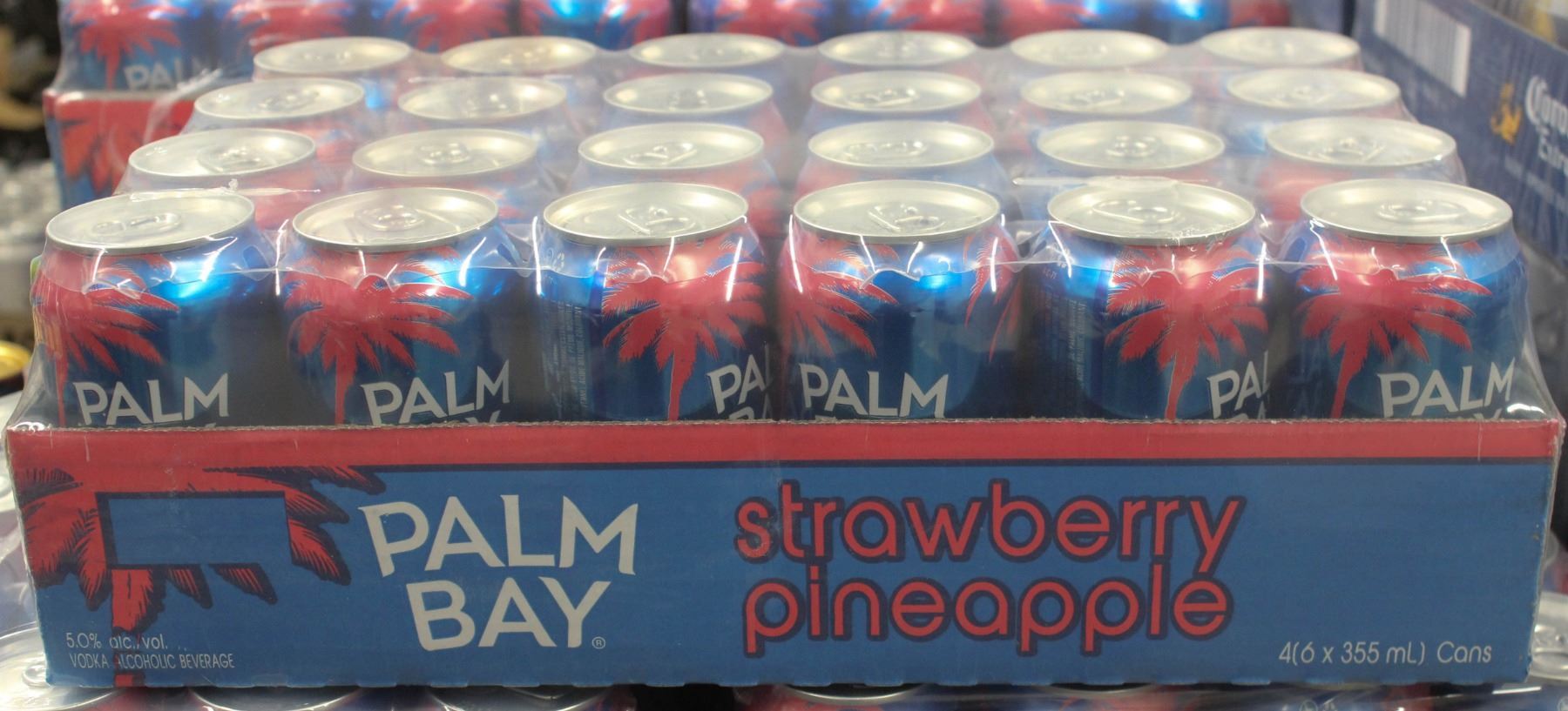 24 CANS OF PALM BAY STRAWBERRY PINEAPPLE