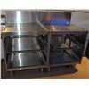 Image 1 : PAIR OF STAINLESS STEEL STORAGE CABINET W/