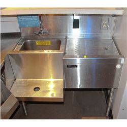 PERLICK CORNER SINK WITH RUNOFF & BACKSPLASH