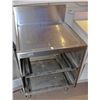 Image 1 : STAINLESS STEEL STORAGE CABINET W/ BACKSPLASH