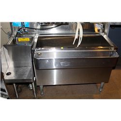 KROWNE BACK BAR ICE BIN W/ SIDE  SINK & SINGLE