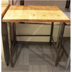 BUTCHER BLOCK TABLE
