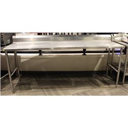 7.5 FT STAINLESS STEEL PREP TABLE