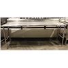 Image 1 : 7.5 FT STAINLESS STEEL PREP TABLE