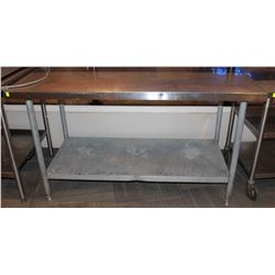 5 FOOT STAINLESS STEEL PREP TABLE