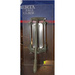 HEAVY DUTY FRY CUTTER MOUNTED TO PLEXIGLASS