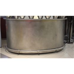 LARGE STAINLESS STEEL PORTABLE BEVERAGE BAR