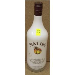 BOTTLE OF MALIBU CARIBBEAN RUM  W/ COCONUT