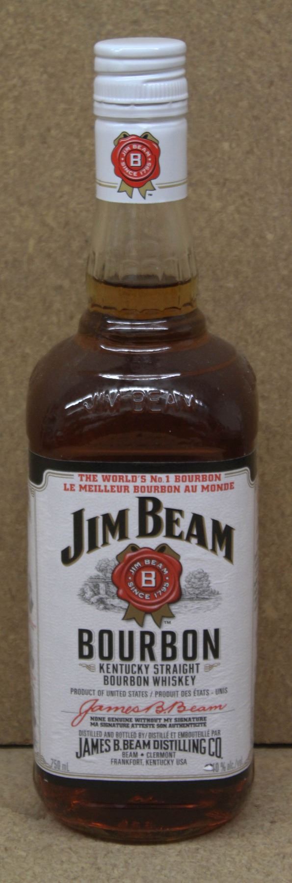 BOTTLE OF JIM BEAM BOURBON WHISKEY