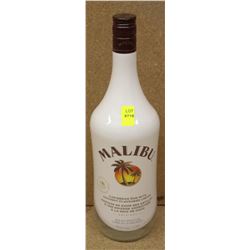 BOTTLE OF MALIBU CARIBBEAN RUM  W/ COCONUT