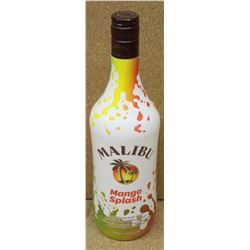 BOTTLE OF MALIBU MANGO SPLASH CARIBBEAN RUM W/