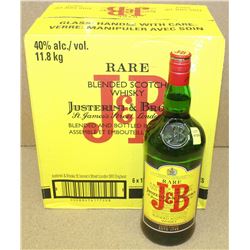 6 BOTTLES OF J&B RARE BLENDED OLD SCOTCH WHISKIES